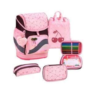 Belmil Schulranzen Premium Smarty Plus Set 5-teilig Cherry Blossom