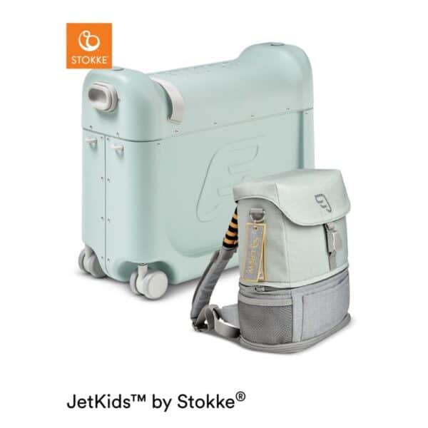 JETKIDS™ BY STOKKE® Aufsitzkoffer BedBox™ mit Crew BackPack™ Green