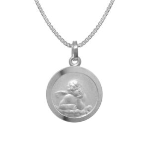 trendor Kinder-Halskette mit Schutzengel-Anhänger Silber 925 silver