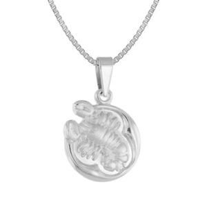 trendor Skorpion Sternzeichen mit Halskette 925 Silber Ø 15 mm silver